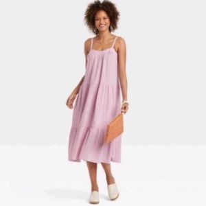 NWT: Knox Rose Sleeveless Violet A-Line dress with Adjustable Shoulder Size XXL